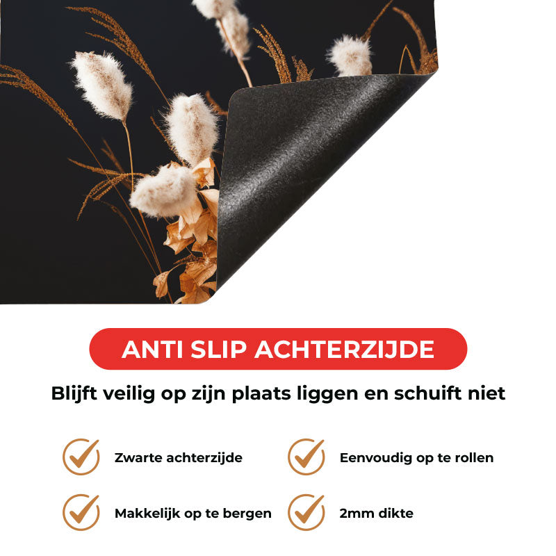 Inductie beschermer - Droogbloemen Warm Veld