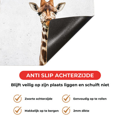 Inductie beschermer - Funny giraf beton