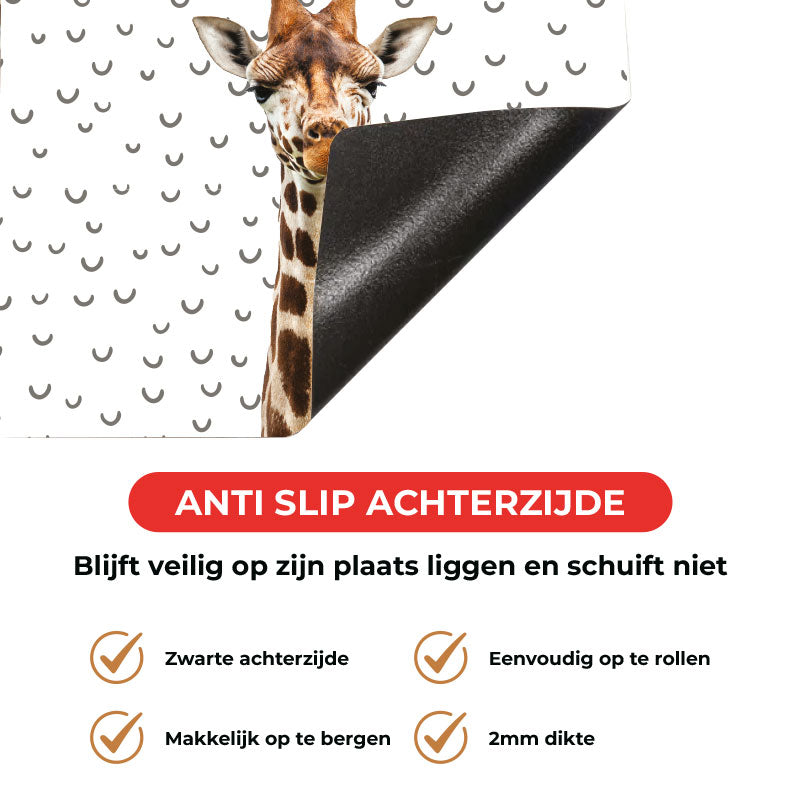 Inductie beschermer - Funny giraf fugler