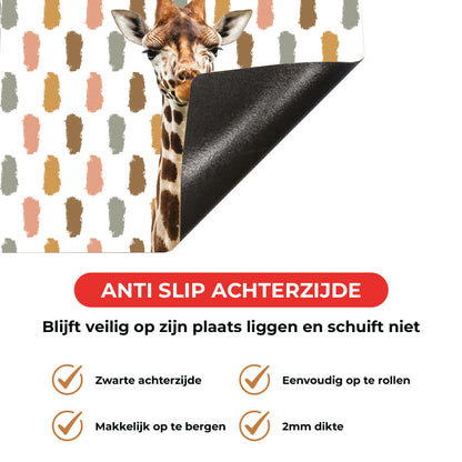 Inductie beschermer - Funny giraf vlekken