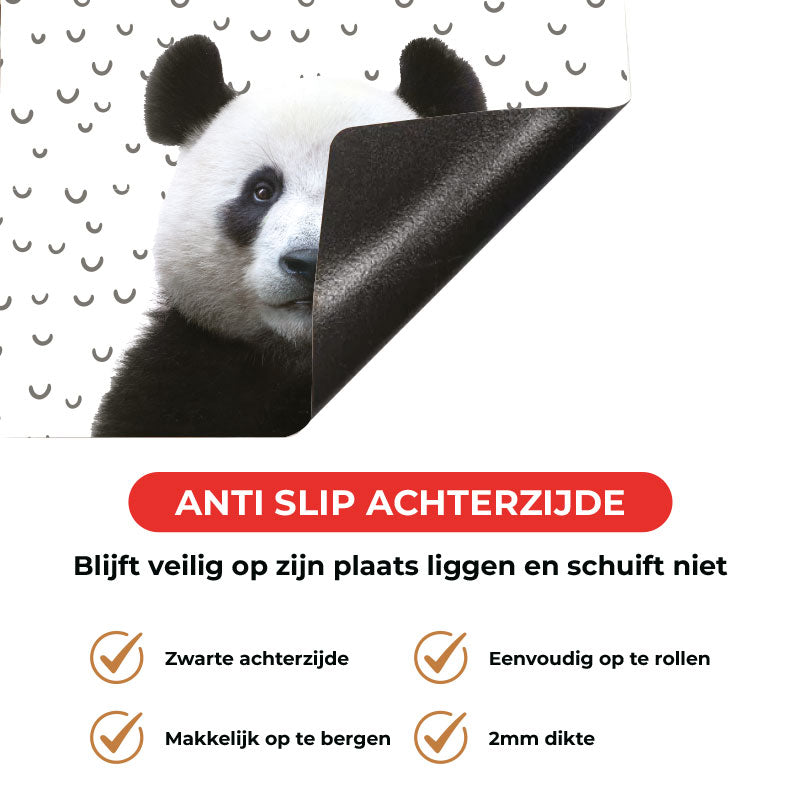 Inductie beschermer - Funny panda fugler