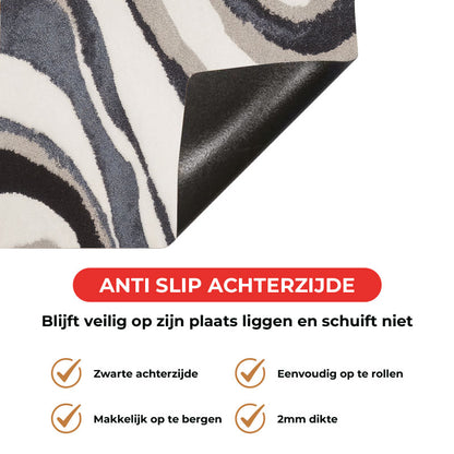 Inductie beschermer - Japandi Blauwe swirl