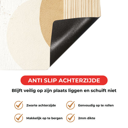 Inductie beschermer - Japandi Minimal beige