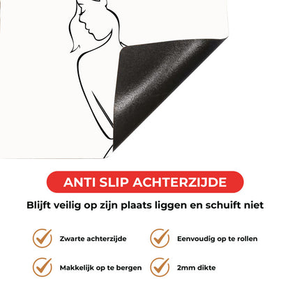 Inductie beschermer - Contour van een vrouw
