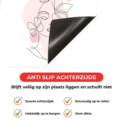 Inductie beschermer - Vrouw met vlinder