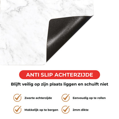 Inductie beschermer - Marmer Intens Wit