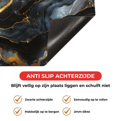 Inductie beschermer - Marmer Intens Zwart