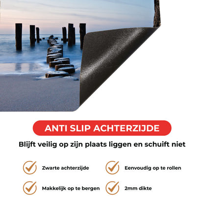 Inductie beschermer - Golfbreker op het strand