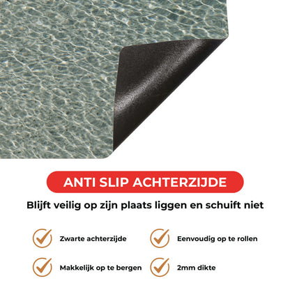 Inductie beschermer - Helderblauwe zee