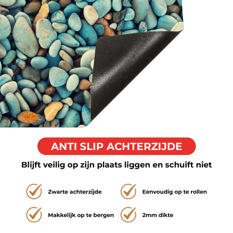 Inductie beschermer - Stenen strand