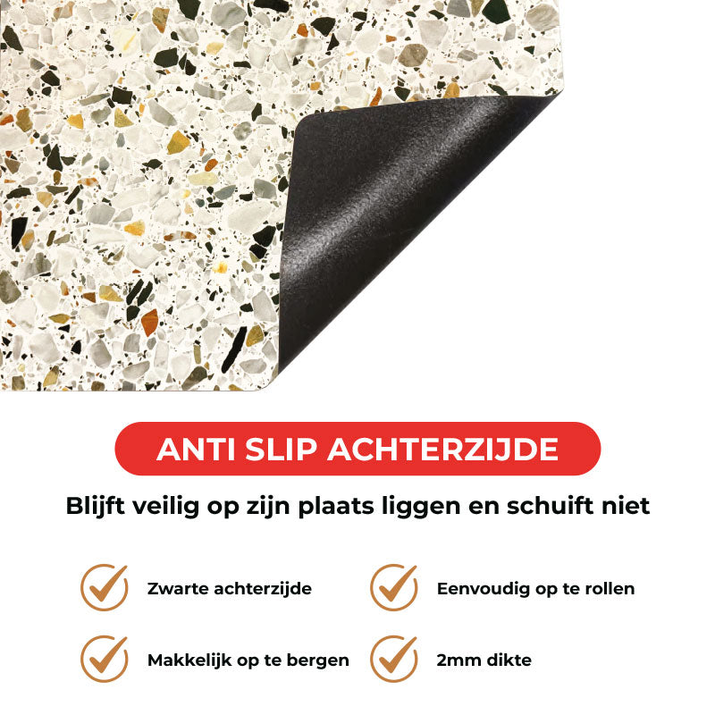 Inductie beschermer - Terrazzo Graphite Pro