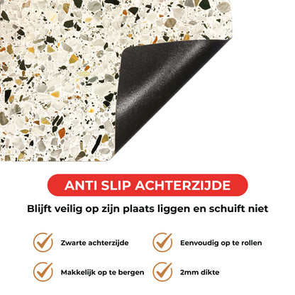 Inductie beschermer - Terrazzo Graphite Pro