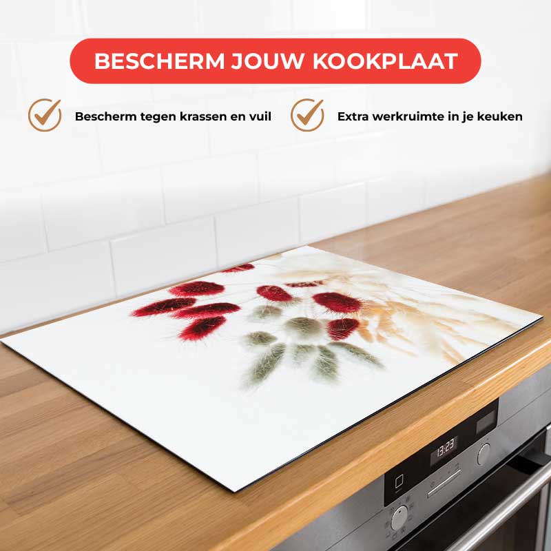 Inductie beschermer - Droogbloemen Boho Style