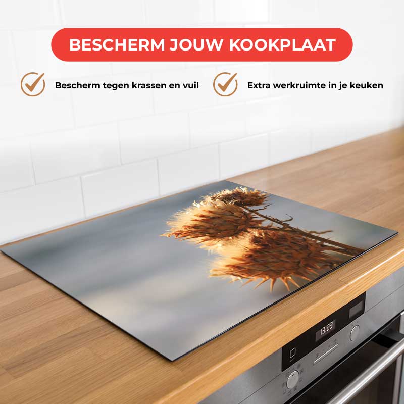 Inductie beschermer - Droogbloemen Golden Field
