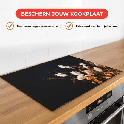 Inductie beschermer - Droogbloemen Warm Veld