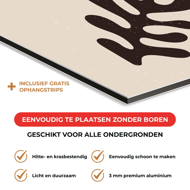 Spatscherm - Artistiek blad