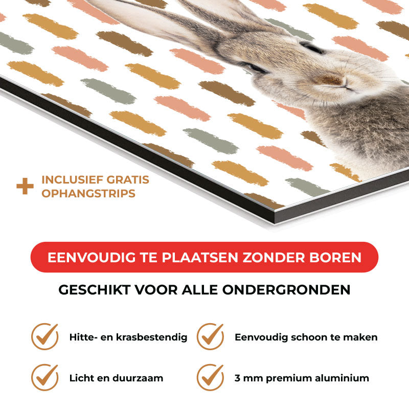 Spatscherm - Funny konijn vlekken