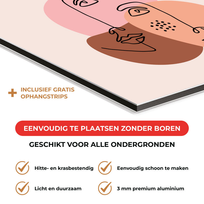 Spatscherm - Portret van twee vrouwen