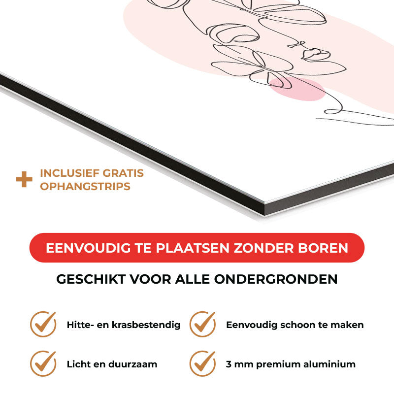 Spatscherm - Vrouw met vlinder