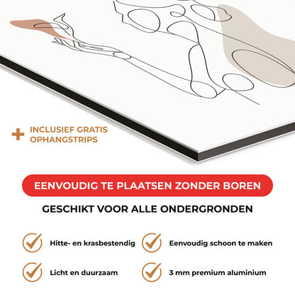 Spatscherm - Vrouw met vogel