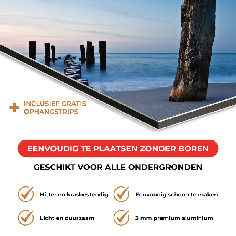 Spatscherm - Golfbreker op het strand