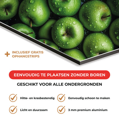 Spatscherm - Groene appels