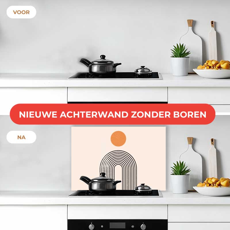 Spatscherm - Boho Regenboog