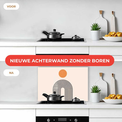 Spatscherm - Boho Regenboog
