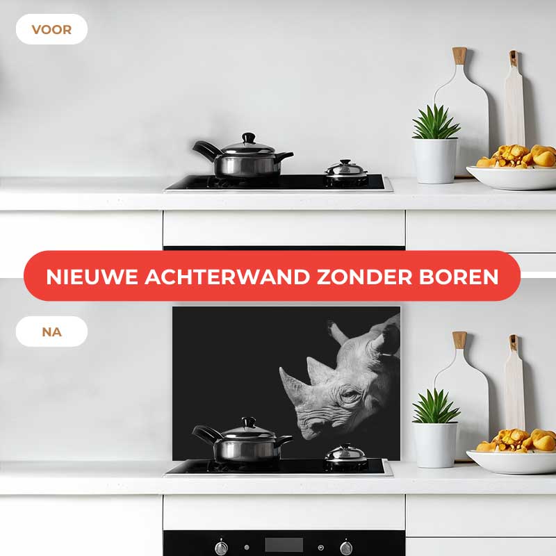 Spatscherm - Neushoorn