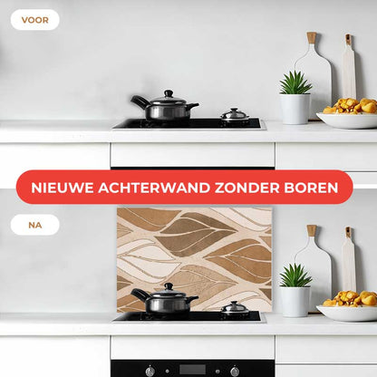 Spatscherm - Golvende bladeren