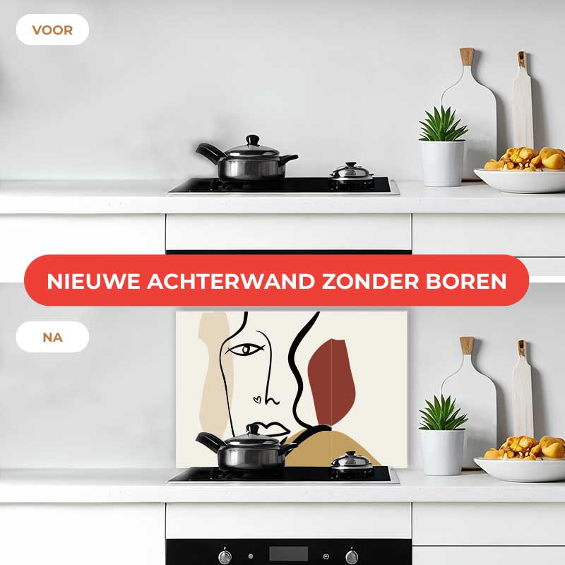 Spatscherm - Gezicht met hartje