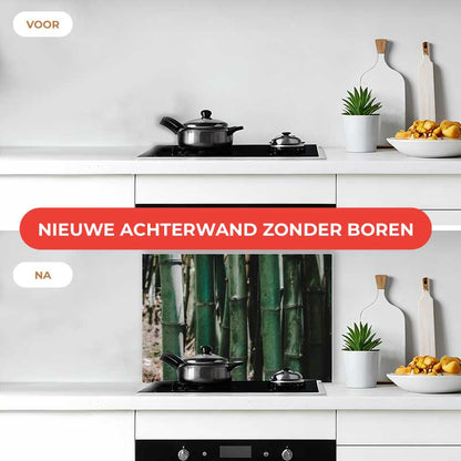 Spatscherm - Groene Bamboe