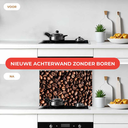 Spatscherm - Koffiebonen
