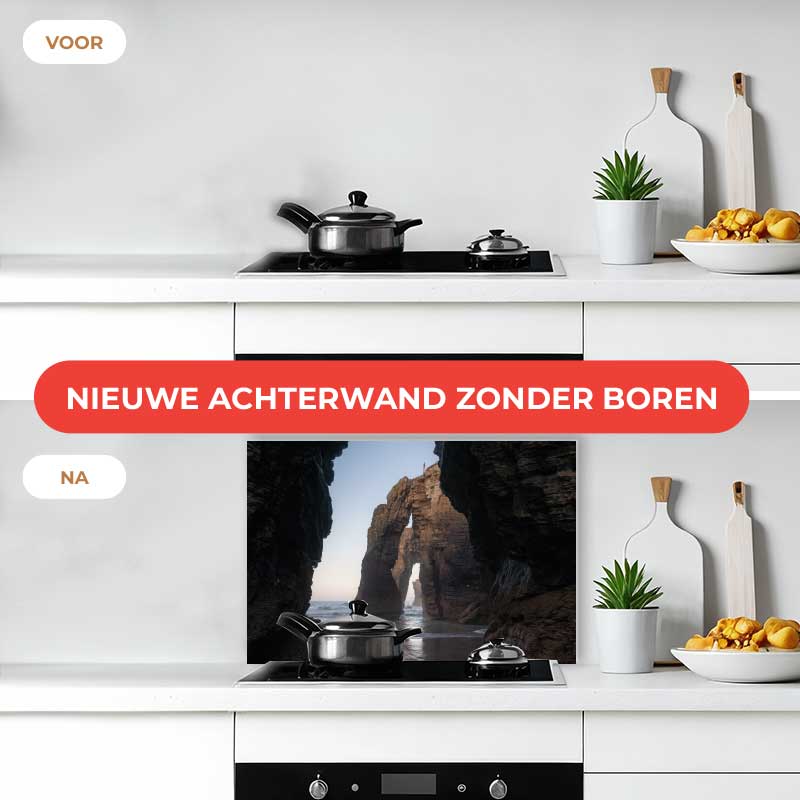Spatscherm - Natuurlijke bogen