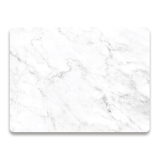 Marmer intens wit luxe placemat vinyl van Kookio