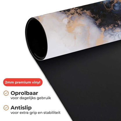 Bureau Onderlegger - Marmer blauw-paars