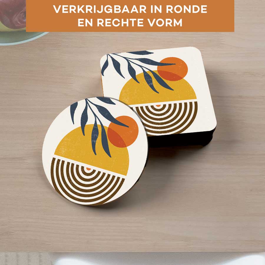 Onderzetter - Boho zonsondergang