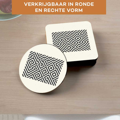 Onderzetter - Bauhaus vierkanten