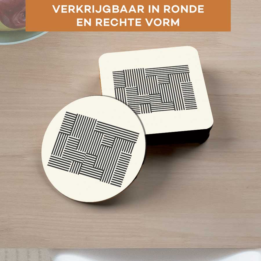 Onderzetter - Bauhaus lijnen