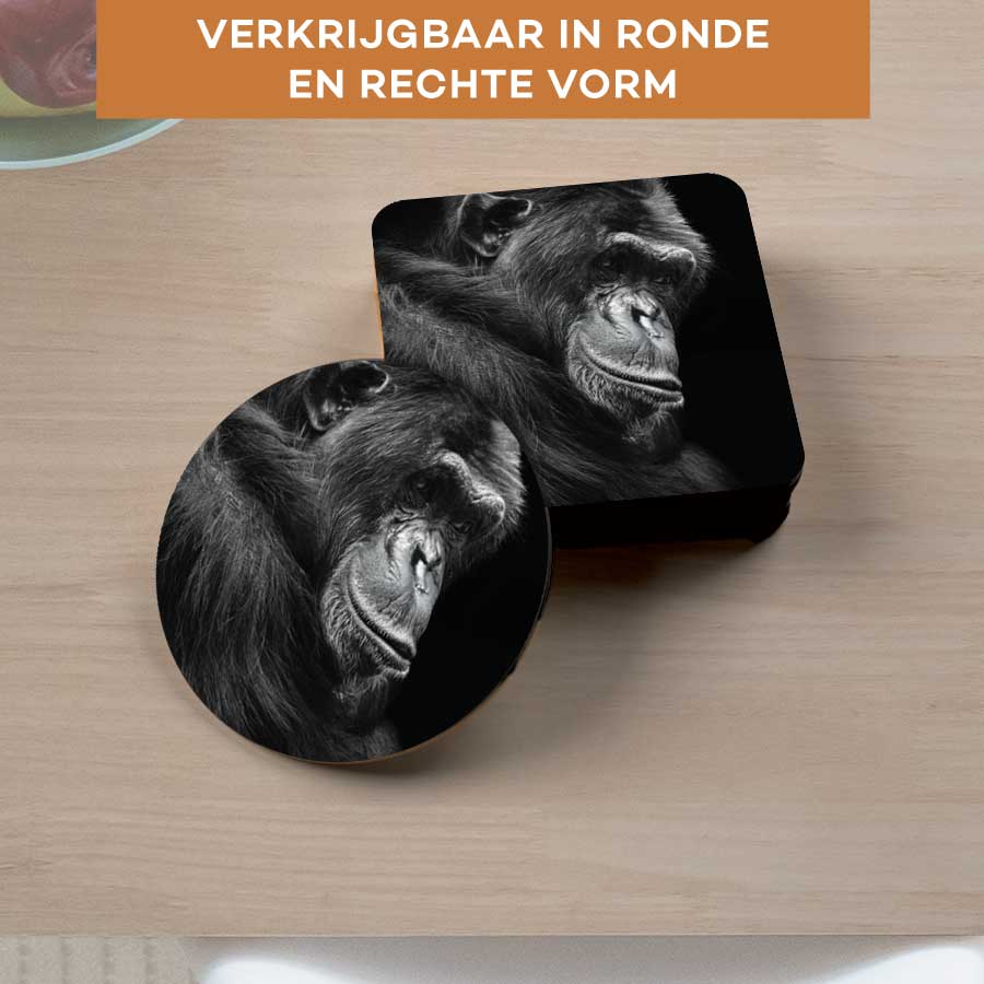 Onderzetter - Chimpansee