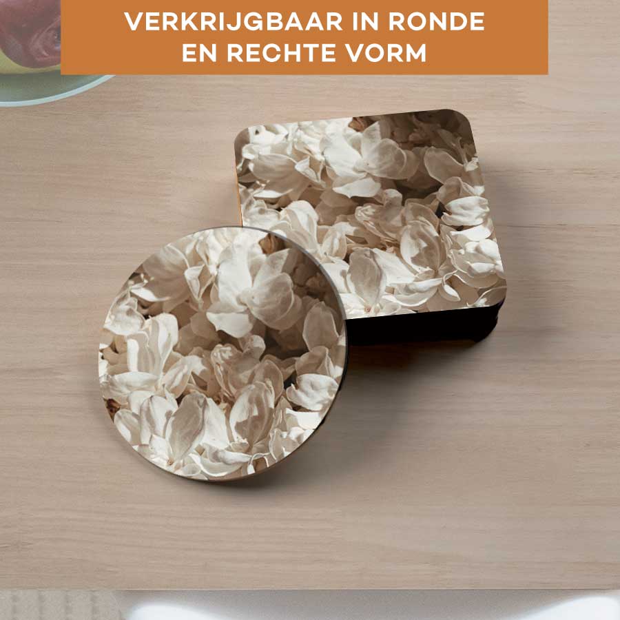 Onderzetter - Witte lila