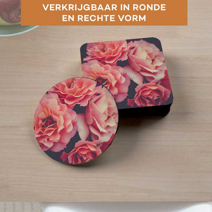 Onderzetter - Rozen close-up