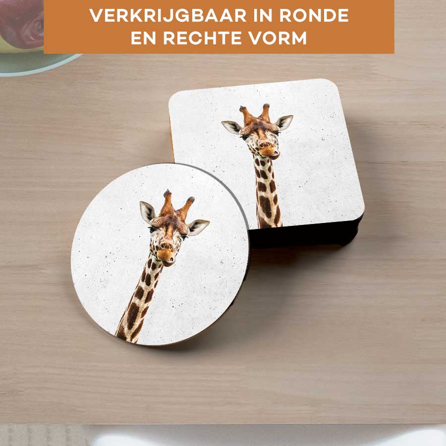 Onderzetter - Funny giraf beton