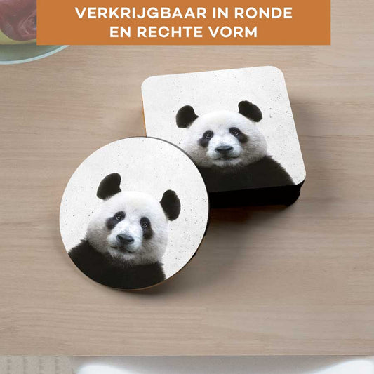 Onderzetter - Funny panda beton