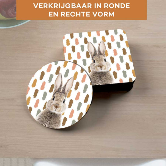 Onderzetter - Funny konijn vlekken