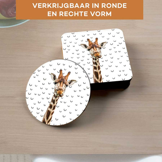 Onderzetter - Funny giraf fugler