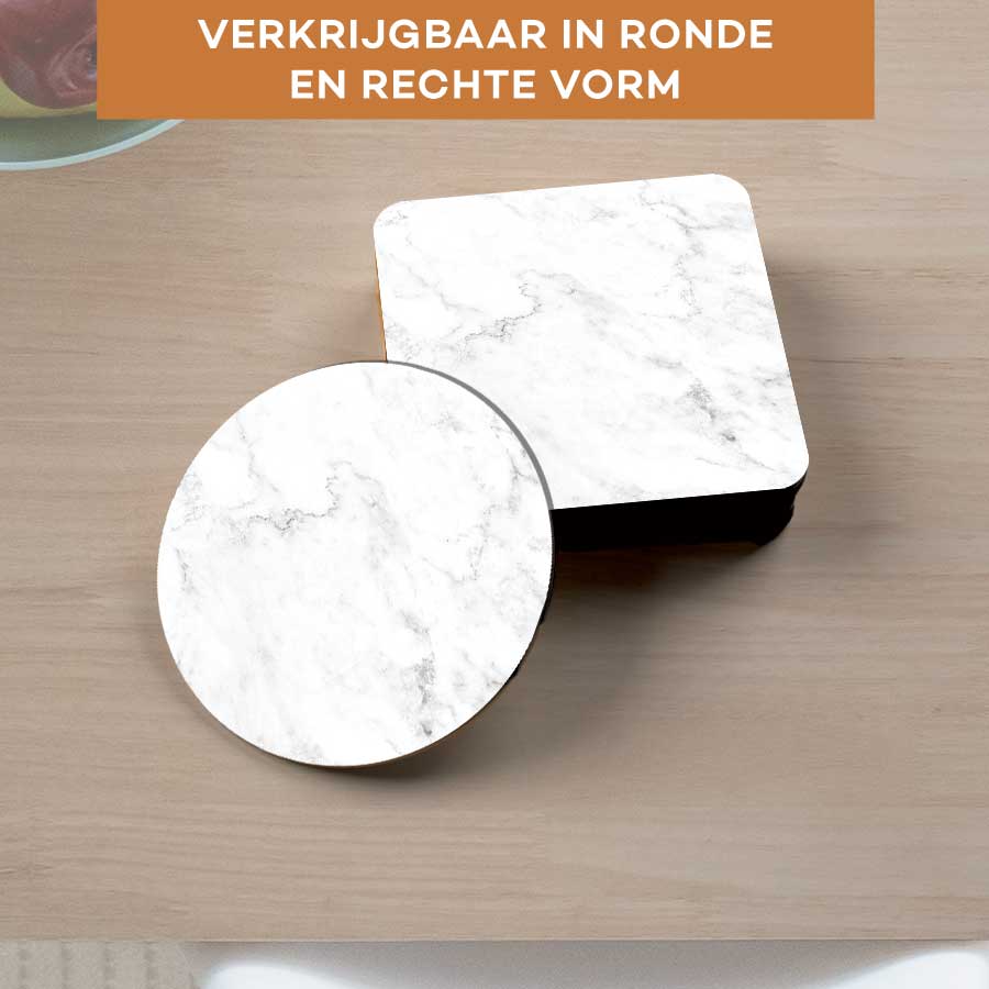 Onderzetter - Marmer Intens Wit