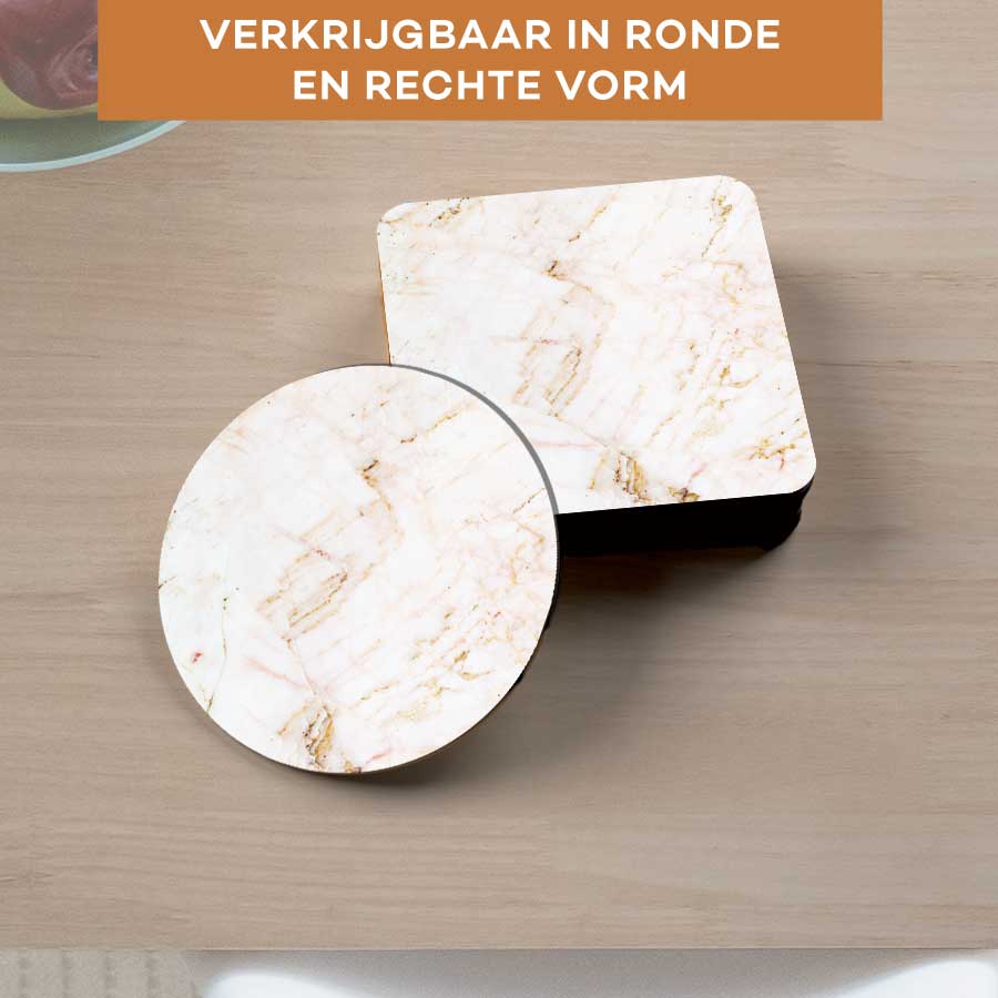 Onderzetter - Marmer Natuurlijk Wit