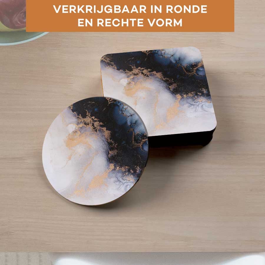 Onderzetter - Marmer Blauw-Paars