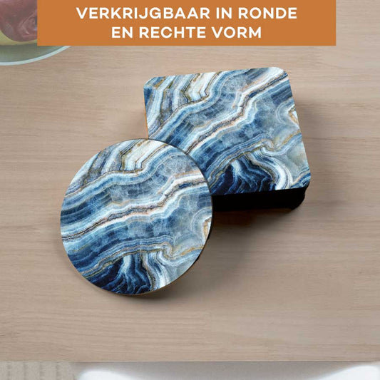 Onderzetter - Marmer natuurlijk blauw